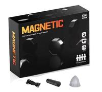 Hilai Magnetic Game, Portable Magnet Game with String for Strategy Thinking, Fun Family Board Games for Kids and Adults, 20 Magnetic Pieces in Black Box