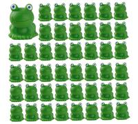 Hilai Mini Frogs 200PCS Waterproof Mini Resin Frogs Cute DIY Frog Figurines Fade-Resistant Desktop Frog Toy for Moss Landscape Garden 0.7x0.6 in Green, Garden Tools
