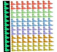 Hilai Mini Lizards 120 Pcs Mini Resin Animals Luminous Tiny Animals Figures 6 Colors Cute Tiny Lizard Figure for Landscape Flower Pots DIY Landscape Crafts, Garden Tools