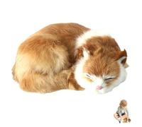 Hilai Orange Cat Stuffed Animal, 8.3x6.7x2.4 Inch Realistic Stuffed Cat, Cute Orange Plush Toy for Children Favors Home Decor