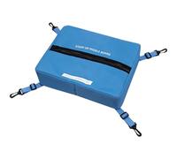 Hilai Paddle Board Cooler, Adjustable Buckle Large Capacity Kayak Deck Bag 15x12x4 Practical Paddle Board Accessories for Water Bottle, Phone, Blue