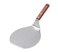 Hilai Pizza Pans, Stainless Steel Pizza Peel Wood Handle, Round Cake Pizza Shovel Kitchen Baking Tool