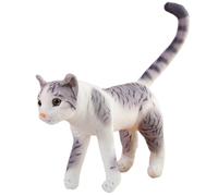 Hilai Realistic Tabby Cat Stuffed Animals, Plush Kitten Toy, Lifelike American Shorthair Cat, Kitty Stuffed Animals Dolls for Anxiety, Women Kids Bedtime /13.7Inch
