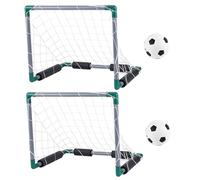 Hilai Sand Beach Toys, Water Football Set Summer Cooling Floating Pool Soccer Includes 2 Pool Goals, 2 Balls & 1 Inflator Interactive Parent-child Games for Adults and Family
