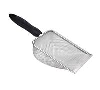 Hilai Sand Sifter, Stainless Steel Sand Flea Rake, Beach Rake with Comfort Handle, Kids Beach Toys, Cat Litter Sifter for Indoor, Outdoor