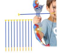 Hilai Suction Cup Arrows 10Pcs Plastic Arrows for Kids 16.5 Inch Archery Set Toys Replacement Practice Toy for Children Adult