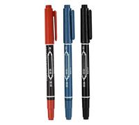 Hilai Tattoo Marker Pen Waterproof Skin Marking Pencil Fine Point Body Ink Pen Mixed Color 3PCS Temporary Tattoos