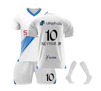 Hilal Riyadh Al Kits for Boy: 2023-2024 Boys' Tracksuits & Football Kit Set - Training Shirts, Shorts, Tracksuit, Soccer Jersey for Kids (8-9 Years, No.10)