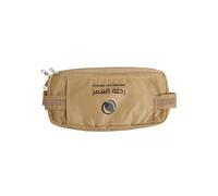 HilalFul Hajj & Umrah Waist Bag | Crossbody Belt | For Men, Women, Unisex | For Comfort Travel | Adjustable Polyester Strap | Nylon Bag | Breathable Mesh | Water Resistant, Beige, 13 x 1.1 x 6.5