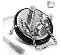 Hilangsan Carbonation Keg Lid 0.5 Micron Diffusion Stone Corny Keg Carbonation Lid Carbonator Keg Lid for Cornelius Keg Soda Beer Forced Carbonation