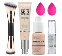 Hilareco PHOERA Tinted Moisturizer Foundation Serum, 4-in-1 Hydrating, Primer, & Foundation, Hydrate skin Serum, PHOERA Foundation Makeup Full Coverage (101+N01/ Porcelain+Porcelain)