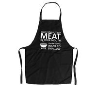 Hilarious Apron Once You Put My Meat in Your Mouth You're Gonna Want to Kitchen Decor Color:Hilarious