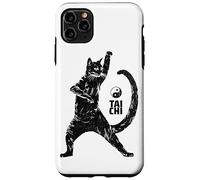 Hilarious Cat Practicing Tai Chi Martial Arts Ying Yang Case for iPhone 11 Pro Max