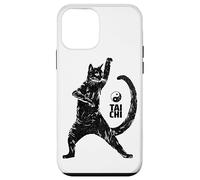 Hilarious Cat Practicing Tai Chi Martial Arts Ying Yang Case for iPhone 12 mini