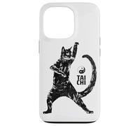 Hilarious Cat Practicing Tai Chi Martial Arts Ying Yang Case for iPhone 13 Pro