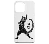 Hilarious Cat Practicing Tai Chi Martial Arts Ying Yang Case for iPhone 13 Pro Max