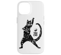 Hilarious Cat Practicing Tai Chi Martial Arts Ying Yang Case for iPhone 14