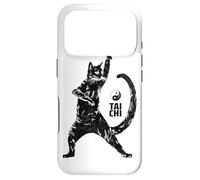 Hilarious Cat Practicing Tai Chi Martial Arts Ying Yang Case for iPhone 17 Pro