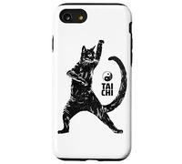 Hilarious Cat Practicing Tai Chi Martial Arts Ying Yang Case for iPhone SE (2020) / 7/8