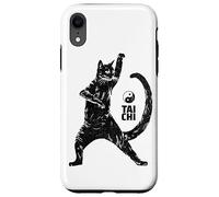Hilarious Cat Practicing Tai Chi Martial Arts Ying Yang Case for iPhone XR