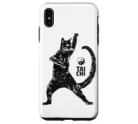 Hilarious Cat Practicing Tai Chi Martial Arts Ying Yang Case for iPhone XS Max