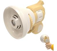 Hilarious Costume Projector & Voice Changer Speaker - Transformation Projector Speaker, Prank Voice Props Can Record Audio, Ghost Face Voices Changers, for Adult and Children (Yellow)