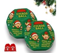 Hilarious Exchange Party Game Dice, 12 Different Sides Stocking Stuffers Dices, Fun Christmas Chaos Party Exchanges Gifts, Secret Santa Reindeer Family Maseve Games,Office Group Team Idea