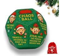 Hilarious Exchange Party Game Dice, 12 Different Sides Stocking Stuffers Dices, Fun Christmas Chaos Party Exchanges Gifts, Secret Santa Reindeer Family Maseve Games,Office Group Team Idea