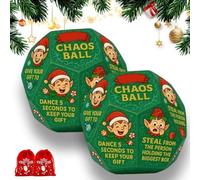 Hilarious Exchange Party Game Dice, 2025 New Santa Swap Gift Exchange Dice, 12 Different Sides Stocking Stuffers for Men Women Adults, Team Bonding Secret Game for Group(2PCS)