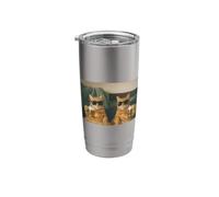 Hilarious Orange Cats Drinking Beer Meme Funny Cat Beer Meme Stainless Steel Insulated Tumbler
