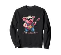 Hilarious Pig Shredding on an Electric Guitar Sweatshirt