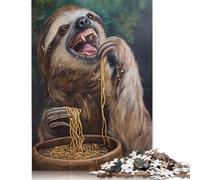 Hilarious Sloth Eating 1000 Pieces Jigsaw Puzzles for Adults- Impossible Puzzle - Puzzles Brain Challenge Puzzle for Kids 1000pcs (75x50cm)