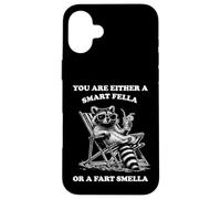 Hilarious Smart Fella Raccoon Chillin Out on Beach Deckchair Case for iPhone 16 Plus