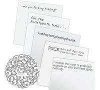 Hilarious Sticky Notes, Funny Sticky Note Snarky Novelty Office Supplies, Novelty Memo Pads Sticky Note with 20pcs of Hilarious Stickers (All)