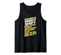 Hilarious Third Shift Worker Sleep Deprivation Sarcasm Tank Top