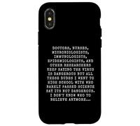 Hilarious Vaccine Immunization Conspiracy Theory Joke Memes Case for iPhone X/XS