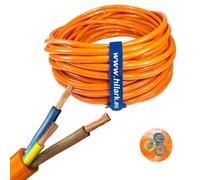 Hilark Electrical round flexible installation cable H07BQ-F 3g2.5 mm2 in rubber insulation and polyurethane coating (30 meter, Orange)