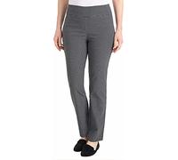 Hilary Radley Ladies' Pull-On Pant with Tummy Control, Black/Off-white Combo, XXL