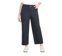 Hilary Radley Women's High Rise Cotton Stretch Wide Leg Pant with Pockets