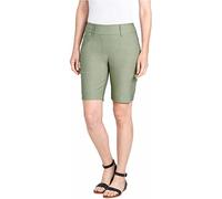 Hilary Radley Womens Midweight Bermuda Pull-On Short, Sage, L