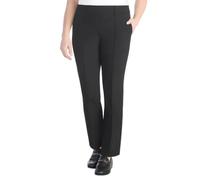Hilary Radley Women's Pull-On Pant with Built-in Tummy Control Panel, Black, XXL