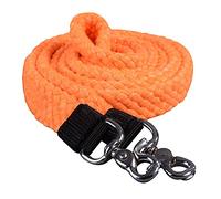 HILASON Braided Flat Cotton Roping Rein Trigger 1" X 7Ft Orange | Horse Racing Barrel Gifts