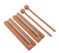 HILAZA 2 Pack Chime for Teacher Classroom Management, Solo Responsive Hand Held Zen Chime Bell Musical Instrument with Mallet for Meditation, Mindfulness