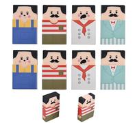 HILAZA 8Pcs Bald Guy Erasers, Erasers That Go Bald, Rub Get Bald Head Erasers, Fun Balding Man Erasers for School Classroom Rewards Party Favors