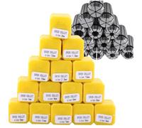 HilBeliFU 15Pcs ER20 Collet Set, 15 Sizes Spring Collet Set, Steel Metric Collets for CNC Engraving Machine, 1mm 1.5mm 2mm 2.5mm 3mm 4mm 5mm 6mm 7mm 8mm 9mm 10mm 11mm 12mm 13mm