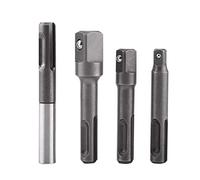 HilBeliFU 4Pcs SDS Plus Adapter Set, 1/4 3/8 1/2in SDS Plus Extension, 1/4in SDS Adapter to Hex for Hand Drills, Computer Chassis, Electrical Cabinets, Furniture Appliances
