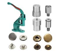 HilBeliFU 4Pcs Snap Button Die Set, 831 Hand Press Die for Snap Buttons, Stainless Steel Pressing Machine Die Replacement Kits Upper Lower Mold for 12mm 15mm 21.5mm 21.5mm Buttons