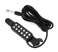 HilBeliFU Electric Guitar Pickups, 12 Sound Hole Magnetic Pickup Transducer with 9.8ft Cable, Adjustable Volume ABS Sound Pick with Soundhole Pad for Classical Guitars