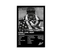HILBEZFZH Asap Poster Rocky Music Vintage Rapper Singer Album Cover Posters for Room Aesthetic Canvas Wall Art Bedroom Decor12x18inch(30x45cm)