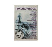 HILBEZFZH Radiohead Music Rock Band Vintage Posters for Room Aesthetic Canvas Wall Art Bedroom Decor08x12inch(20x30cm)